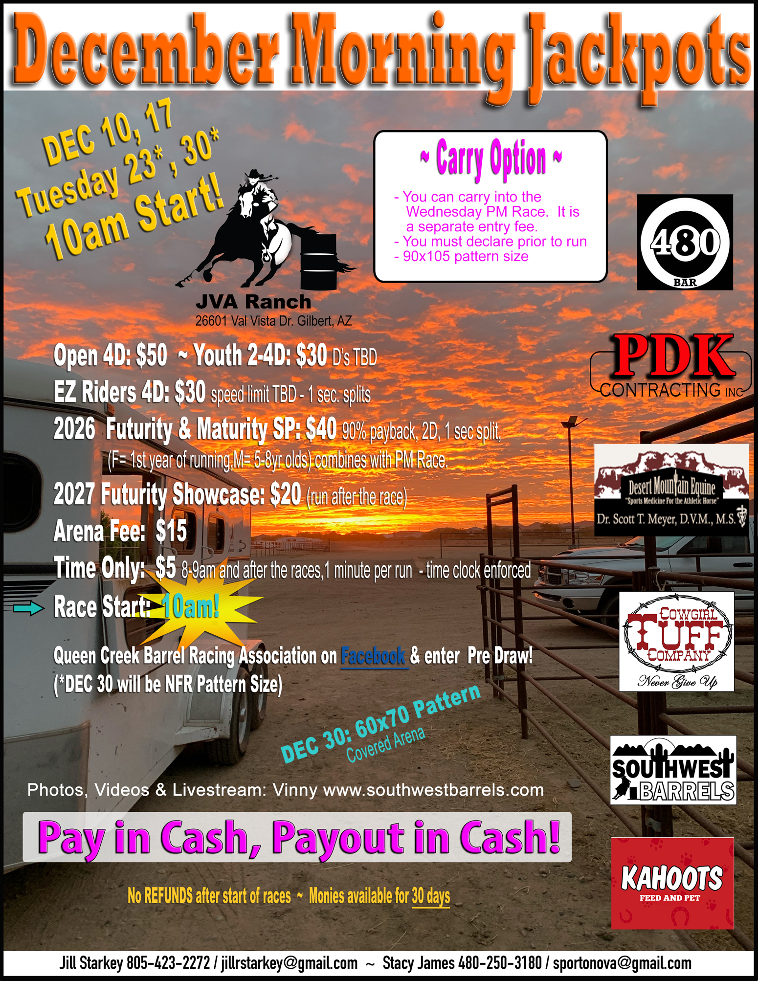 December Wednesday morning JVA Ranch Gilbert, AZ QCBRA December Wednesday morning JVA Ranch Gilbert, AZ QCBRA