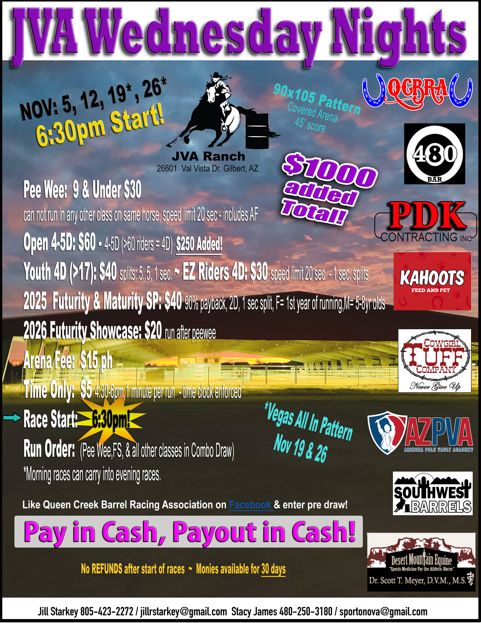 Wednesday Nights JVA RANCH GILBERT AZ qcbra barrel racing Wednesday Nights JVA RANCH GILBERT AZ qcbra barrel racing