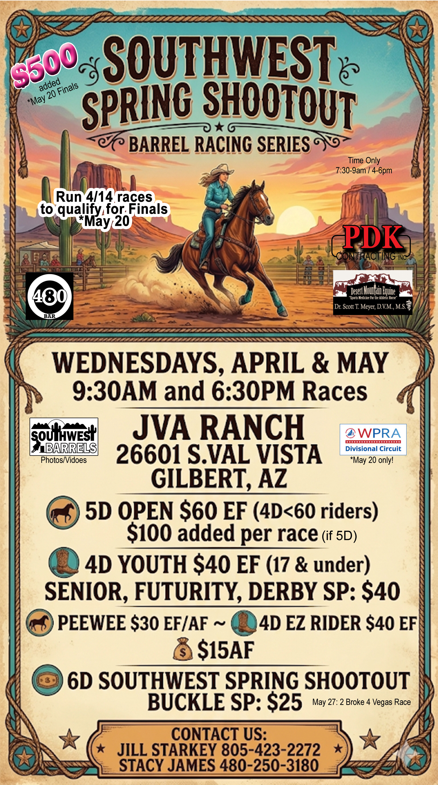 Wednesday JVA Ranch Jackpots QCBRA