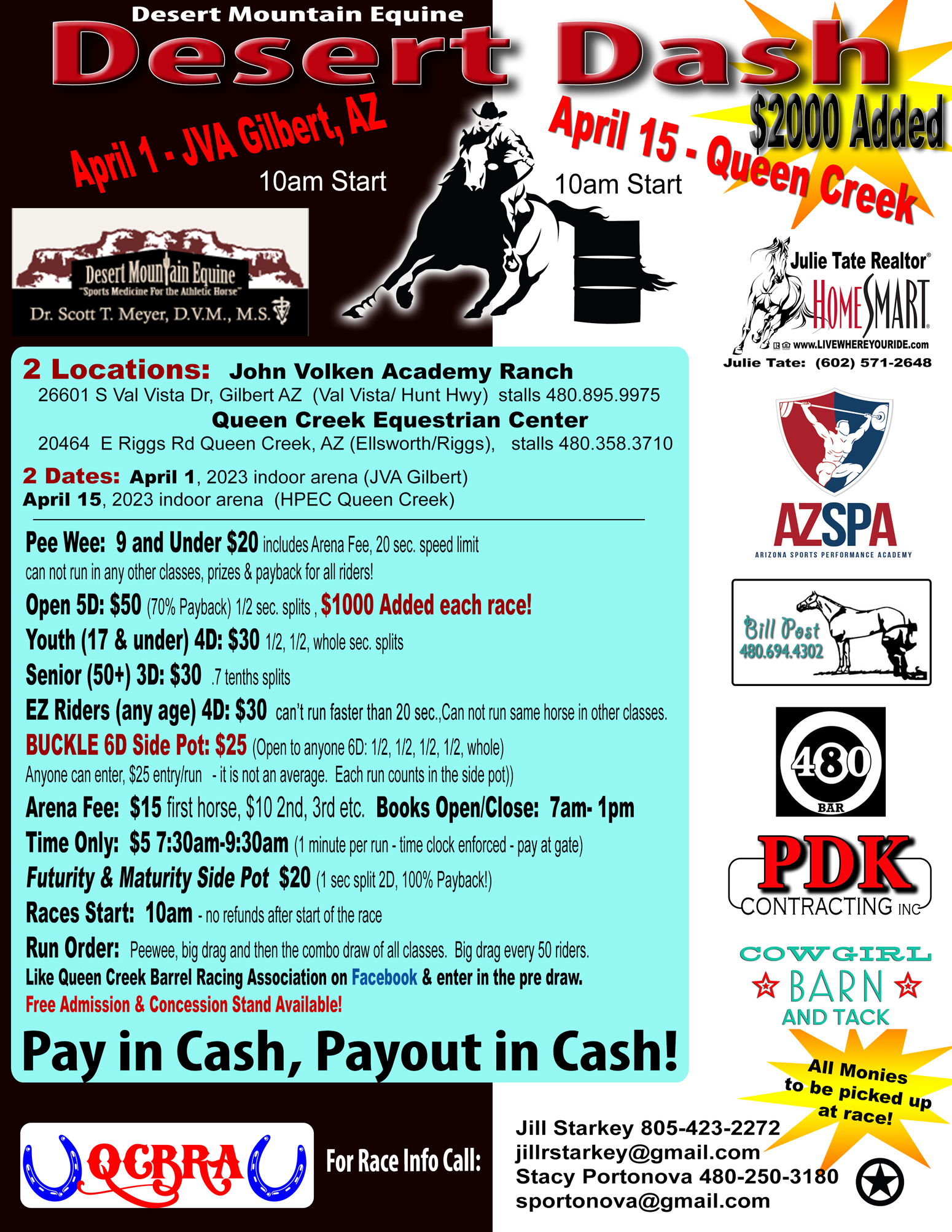 QCBRA Desert Dash Barrel Race