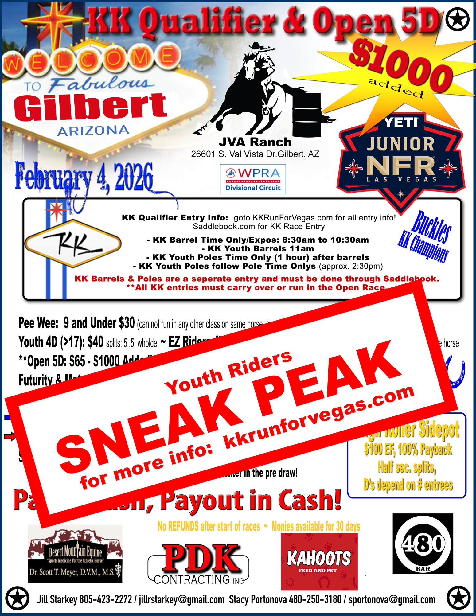 KK Qualifier Barrels & Poles JVA Ranch Gilbert AZ 2026 KK Qualifier Barrels & Poles JVA Ranch Gilbert AZ 2026